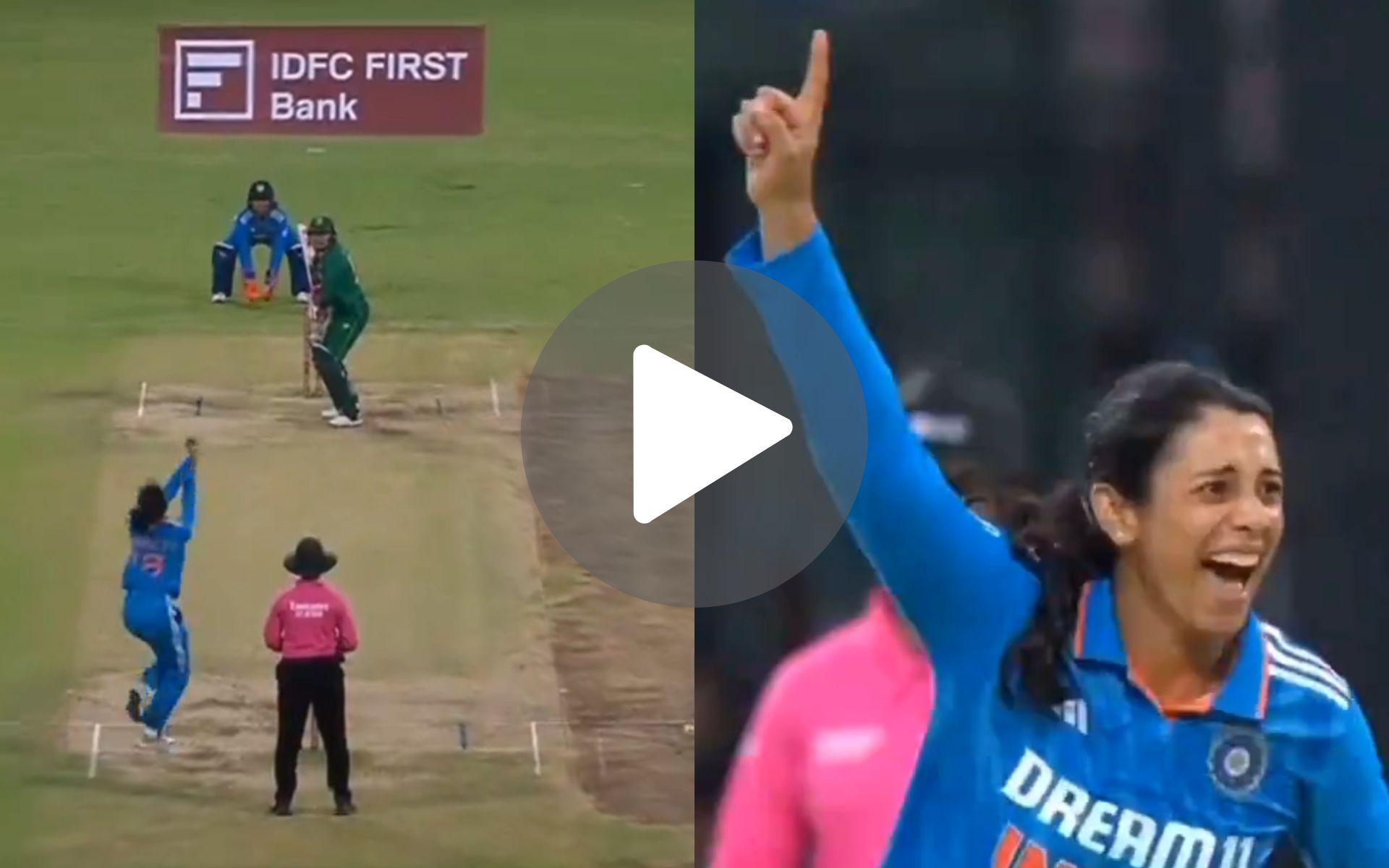 [Watch] RCB's Smriti Mandhana Electrifies Chinnaswamy Fans With Maiden Int'l Wicket Vs SA